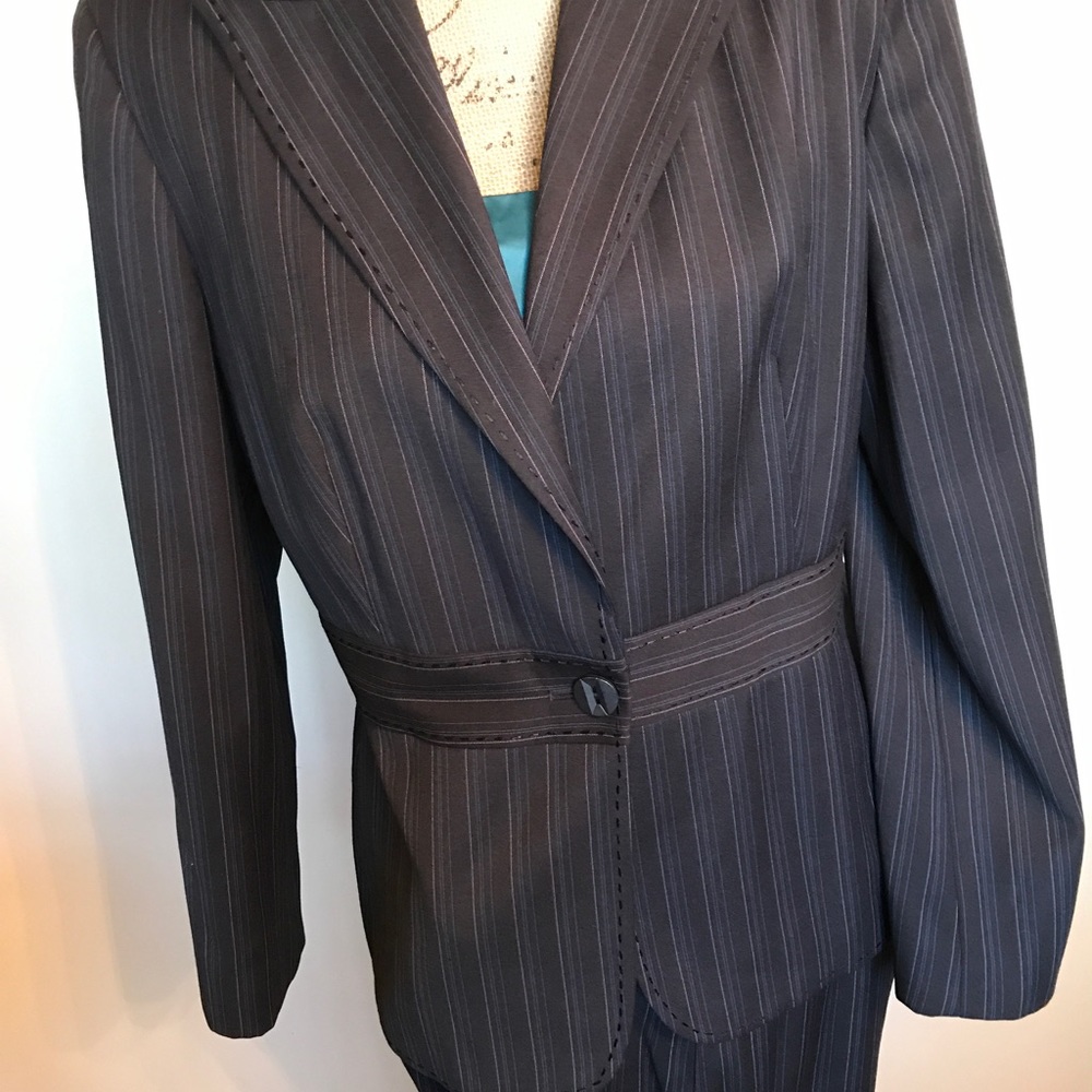 Stripe Jacket W/Matching Pant & Pic Stitching - image 1